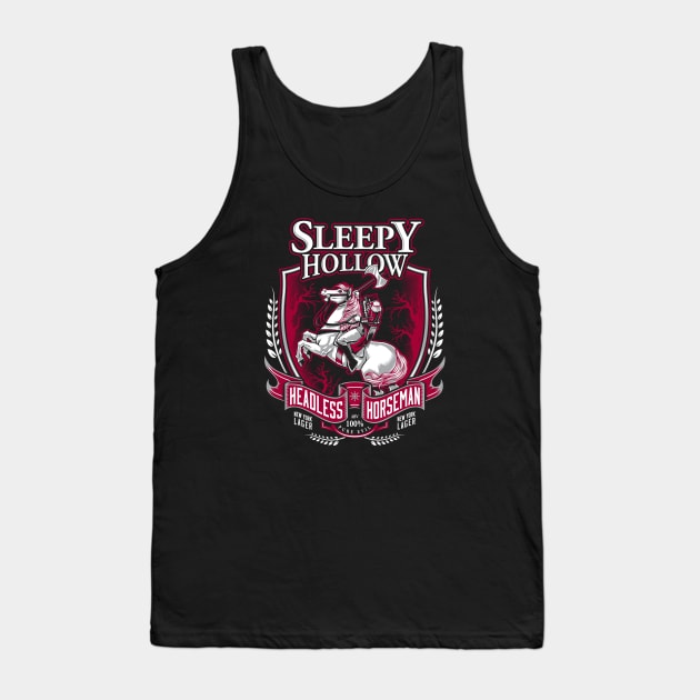 Headless Horseman Ale - Sleepy Hollow Beer Tank Top by Nemons